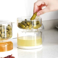 plastic sealed for home fine workmanship pickle jar hourglass design olives container for home