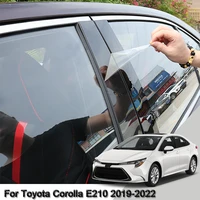 car styling car window pillar trim sticker middle bc column sticker external auto accessories for toyota corolla e210 2019 2022
