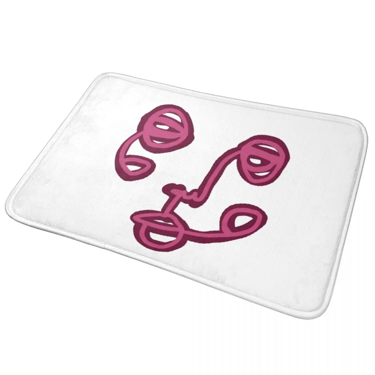 

Коврик придверный, нескользящий, впитывающий, красный