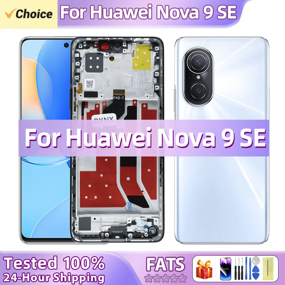 6 78-дюймовый ЖК-дисплей Для Huawei Nova 9 SE 5G JLN-LX1 Емкостный Дигитайзер Сенсорного