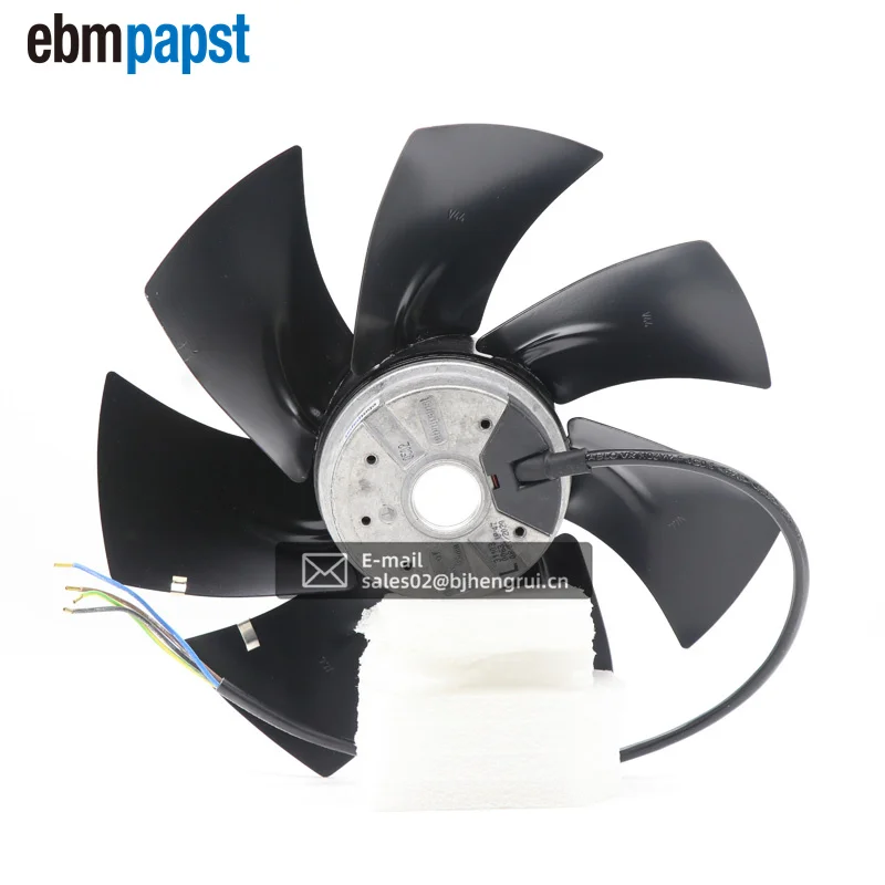 Фото ebmpapst A2E250-AL06-01 250 x 72 мм 230 В переменного тока 150 Вт 0,66 А 2600 об/мин шарикоподшипник IP44 проводные провода Осевой охлаждающий вентилятор для шкафа №3