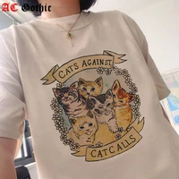 womens t shirt cute cat print short sleeve oversized t shirt women harajuku tops miyazaki hayao cartoon t shirt female clothing