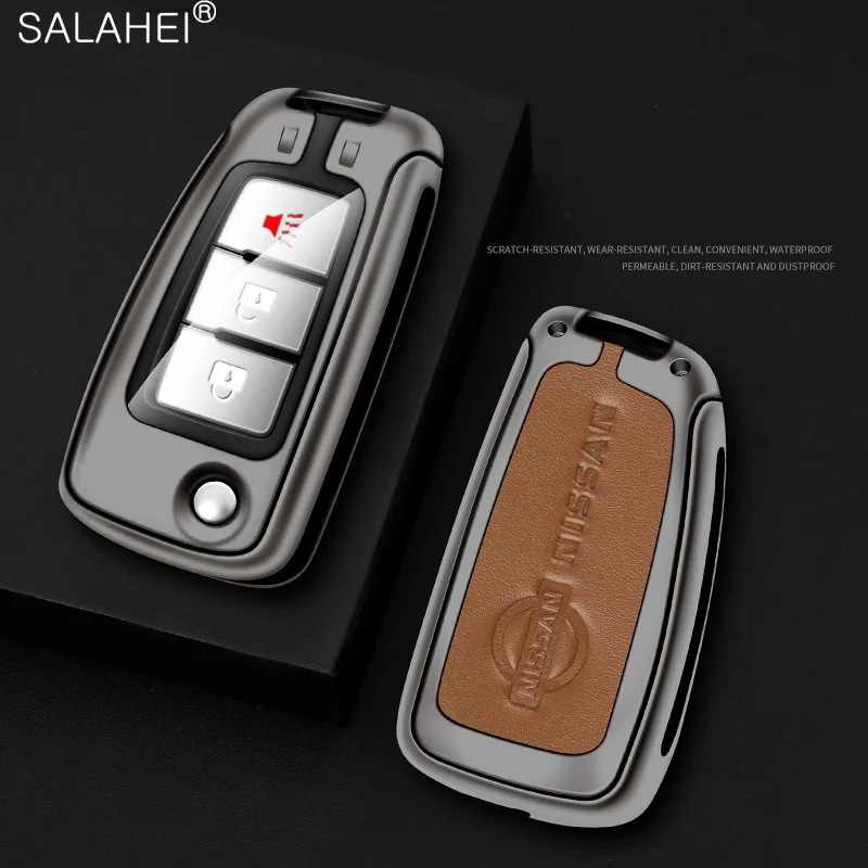 

Zinc Alloy Car Key Cover Case Holder Fob For Nissan Qashqai J11 Juke F15 X-Trail T32 Rogue Sunny Cefiro A32 Murano Maxima Altima