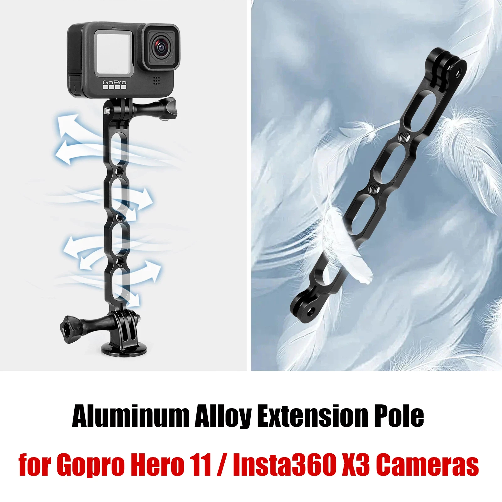 

Удлинитель из алюминиевого сплава для камеры Insta360 X3 One X2