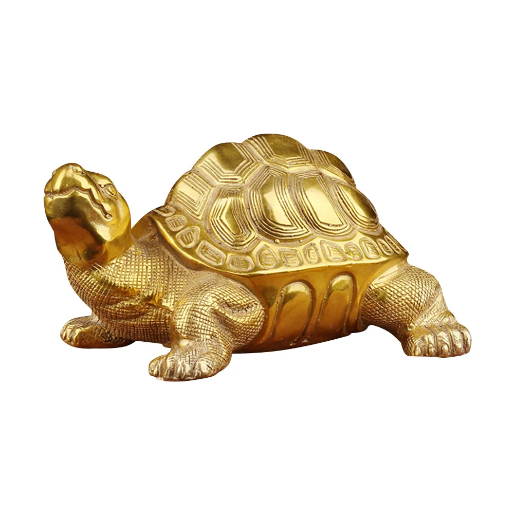 

Brass Turtle Ornament Brass Tortoise Statue Decorative Brass Turtle Turtle Adornment for Bookshelf TV Cabinet