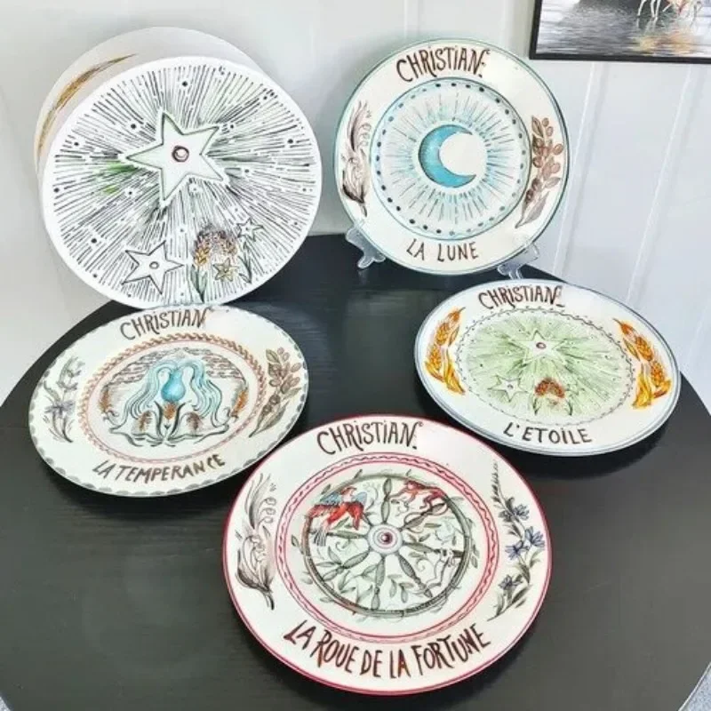 Новый креативный набор тарелок в европейском стиле декоративная керамическая