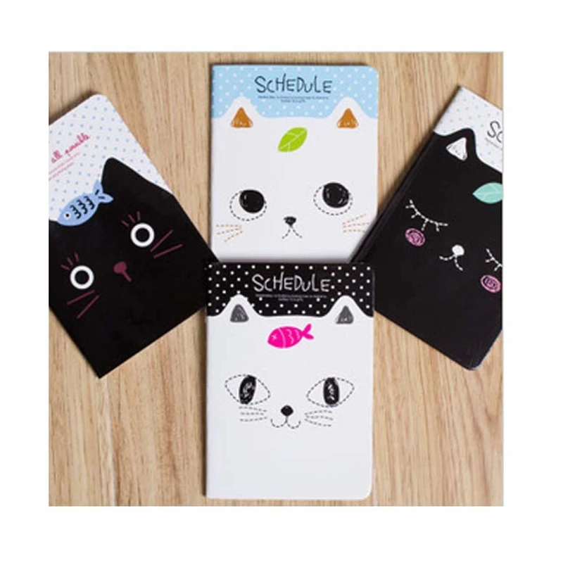 DL F414 блокнот записная книжка с милым мультяшным рисунком Taobao cat's small book a gift
