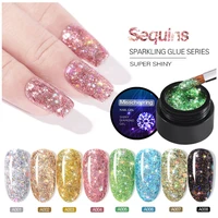 5ml starry glitter diamond gel polish luminous effect uv nail varnish gel uv glue diy nail art decorate manicure tool