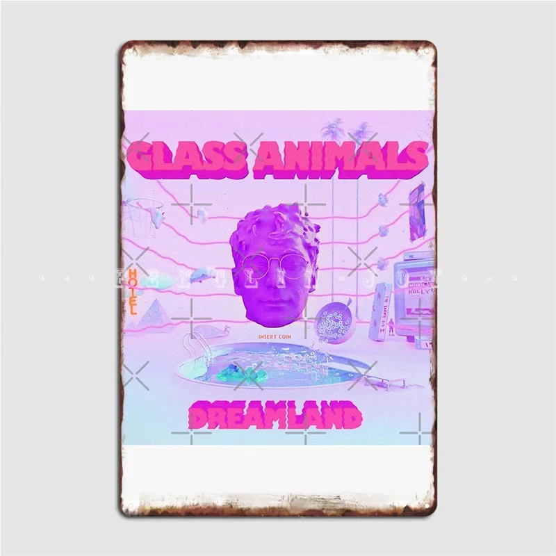 

Glass Animals Dreamland Metal Sign Club Garage Club Custom Poster Tin Sign Posters