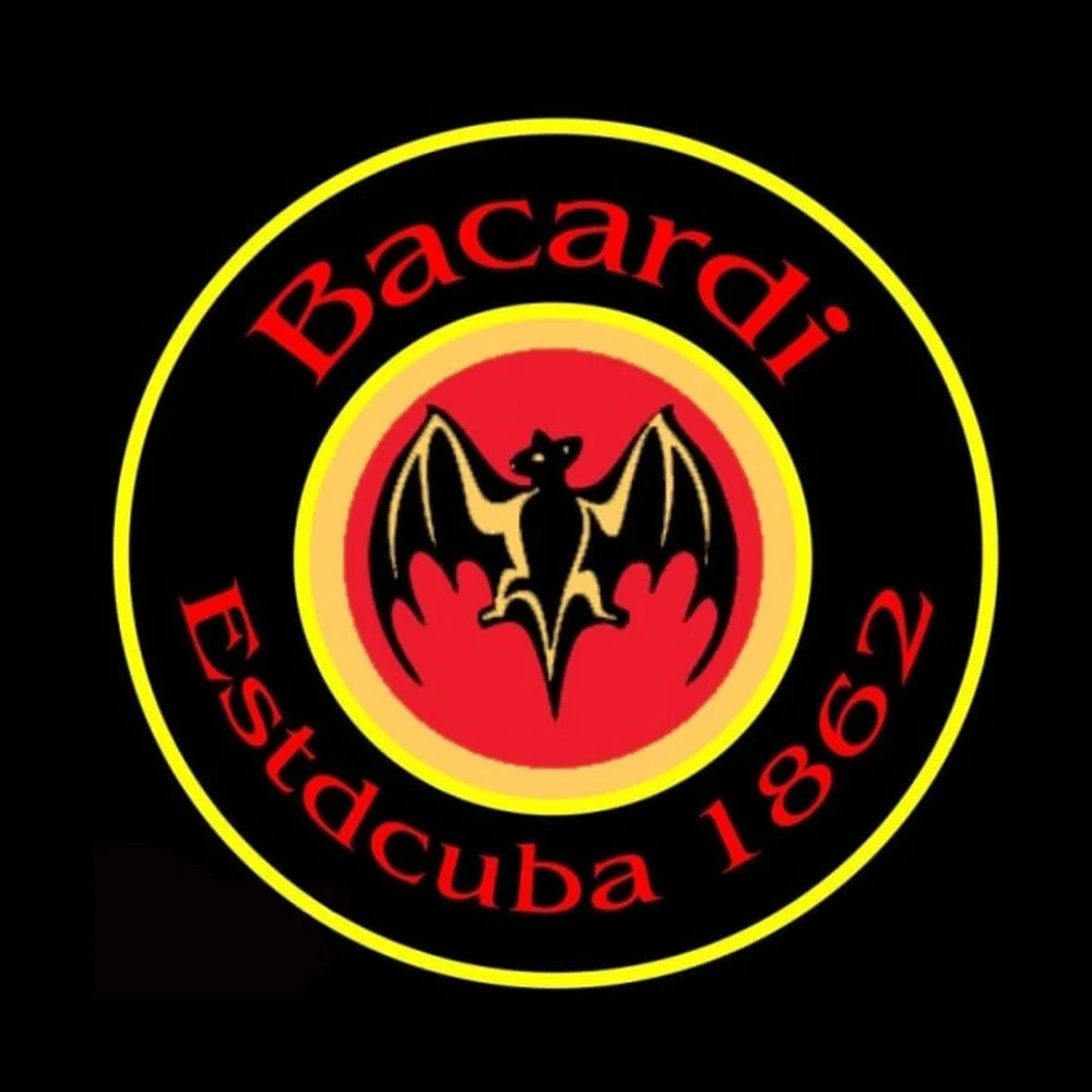 

BACARDI Logo Bat Printed Custom Handmade Real Glass Tube Beer Bar KTV Store Shop Advertise Decor Display Neon Sign Light 19"X19"