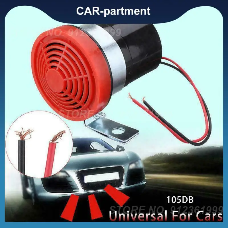 

12-24v 105db Car Alarm Horn Universal Reverse Siren Durable Portable Warn Beeper Buzzer Car Accessory Long Life