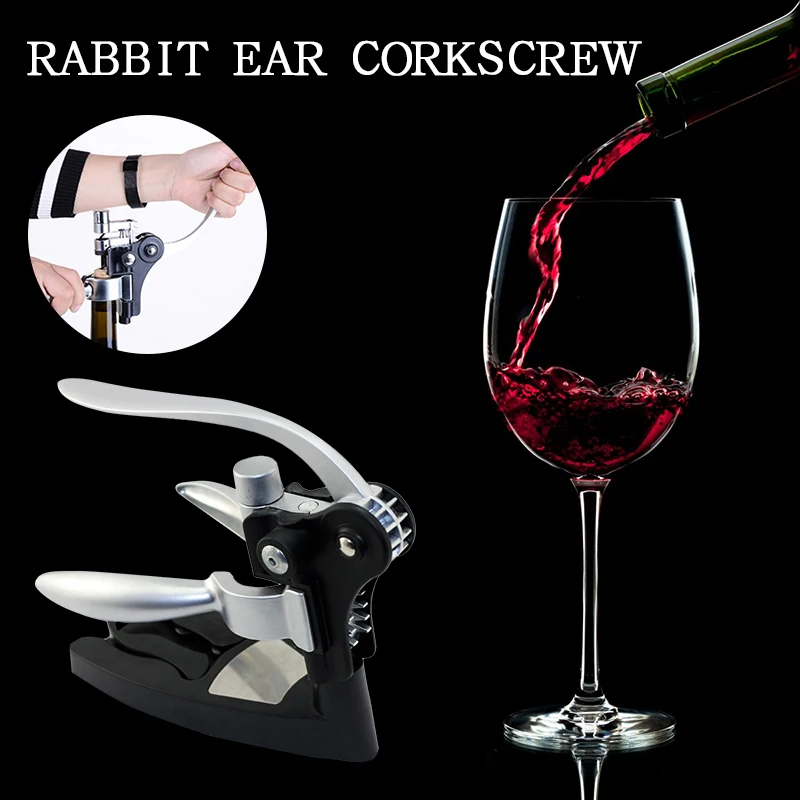 

Manual Rabbit Wine Bottle Opener Zinc Alloy Red Wine Opener Creative Wine Opener Professional Corkscrews Kitchen Bar Tools