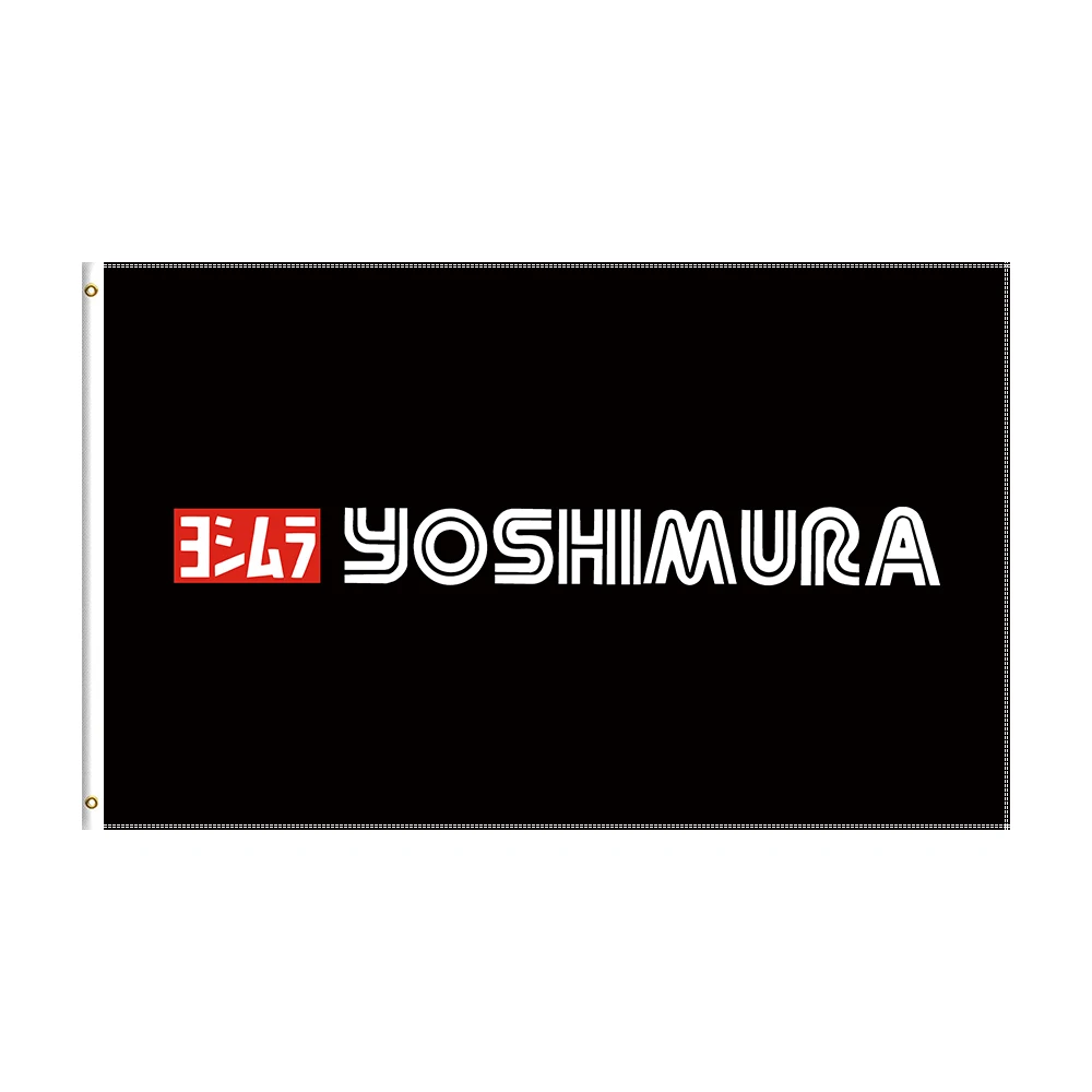

90x150cm Yoshimuras Flag Polyester Printed Racing Motocrycle For Decoration