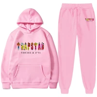 mens tracksuit trapstar hoodies and sweatpants two piece sets winter sports suit outdoor sweatshirt set fashion male clothing