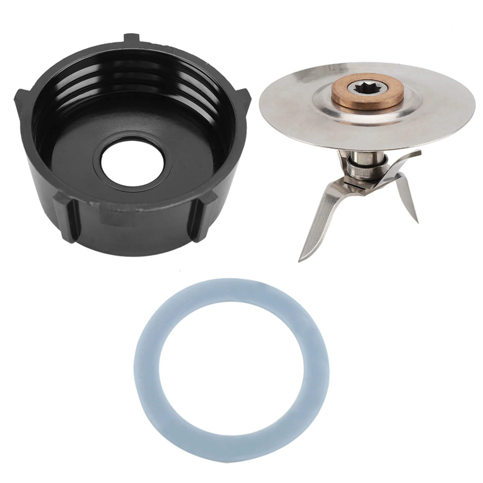 

Stainless Steel Blade with Bottom Base Sealing Ring Juice Extractor Blender Replacement Set