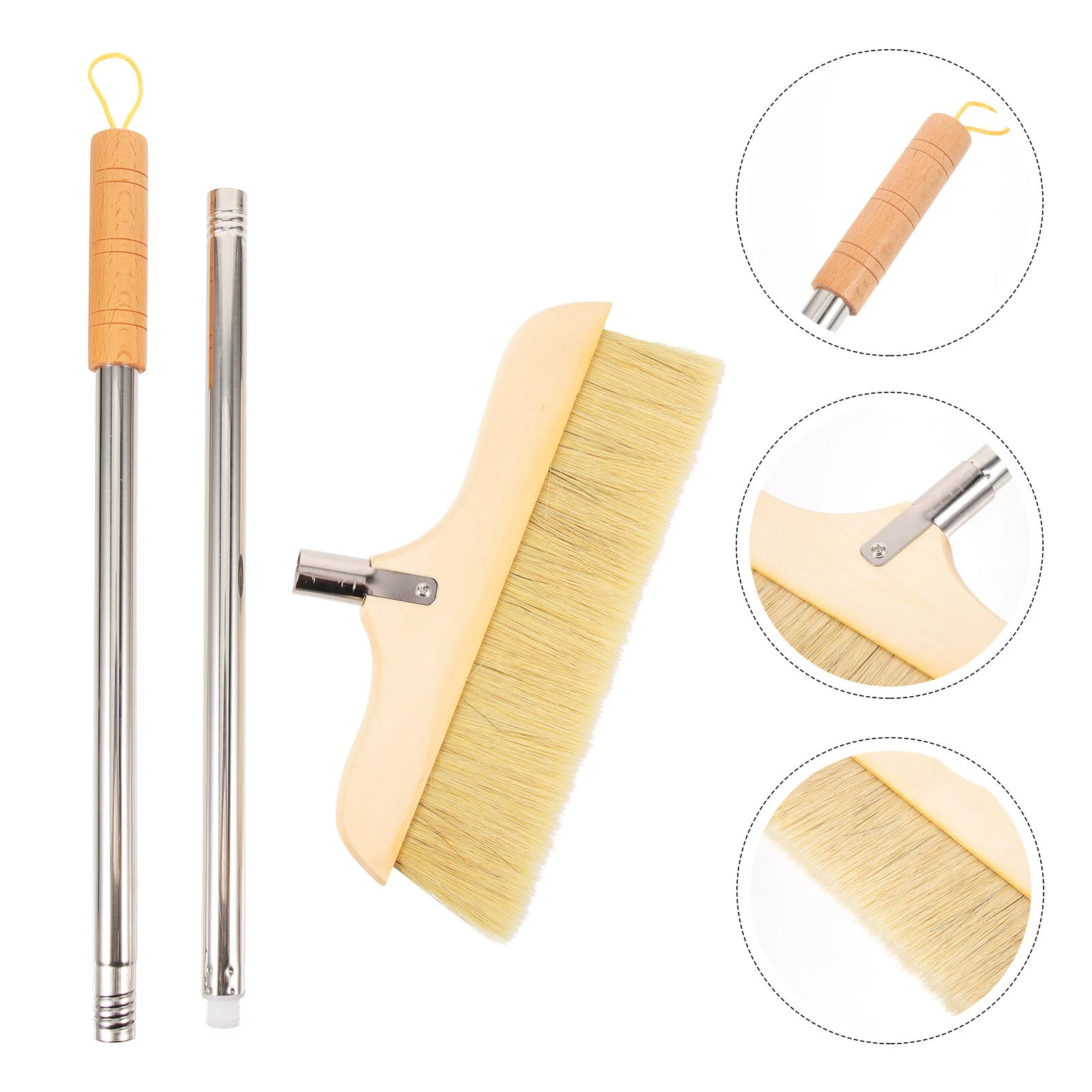 

Wooden Broom Hardwood Floor Broom Soft Broom For Bedroom Kitchen Bathroom