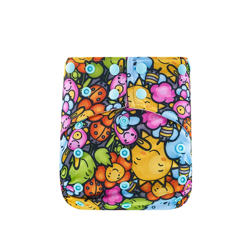 HappyFlute экологически чистый детский подгузник из органического хлопка с двойной