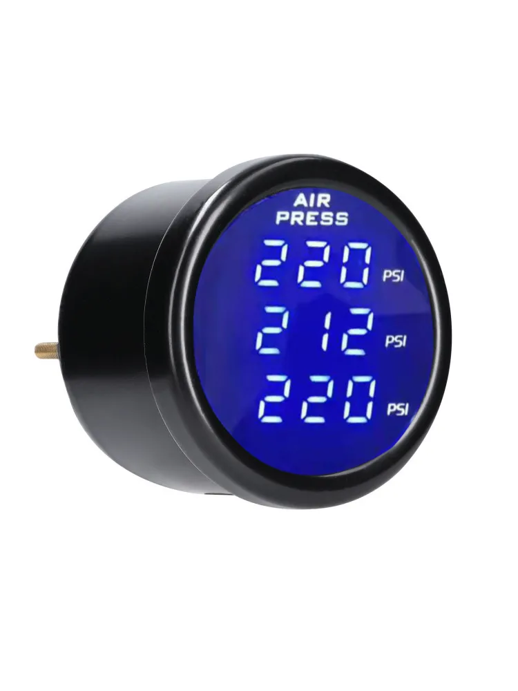 Цифровой манометр для воздушной Подвески 0-220psi с 3/2 датчиками