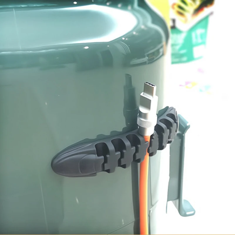 Органайзер для кабеля силиконовый держатель USB гибкие зажимы управления кабелем