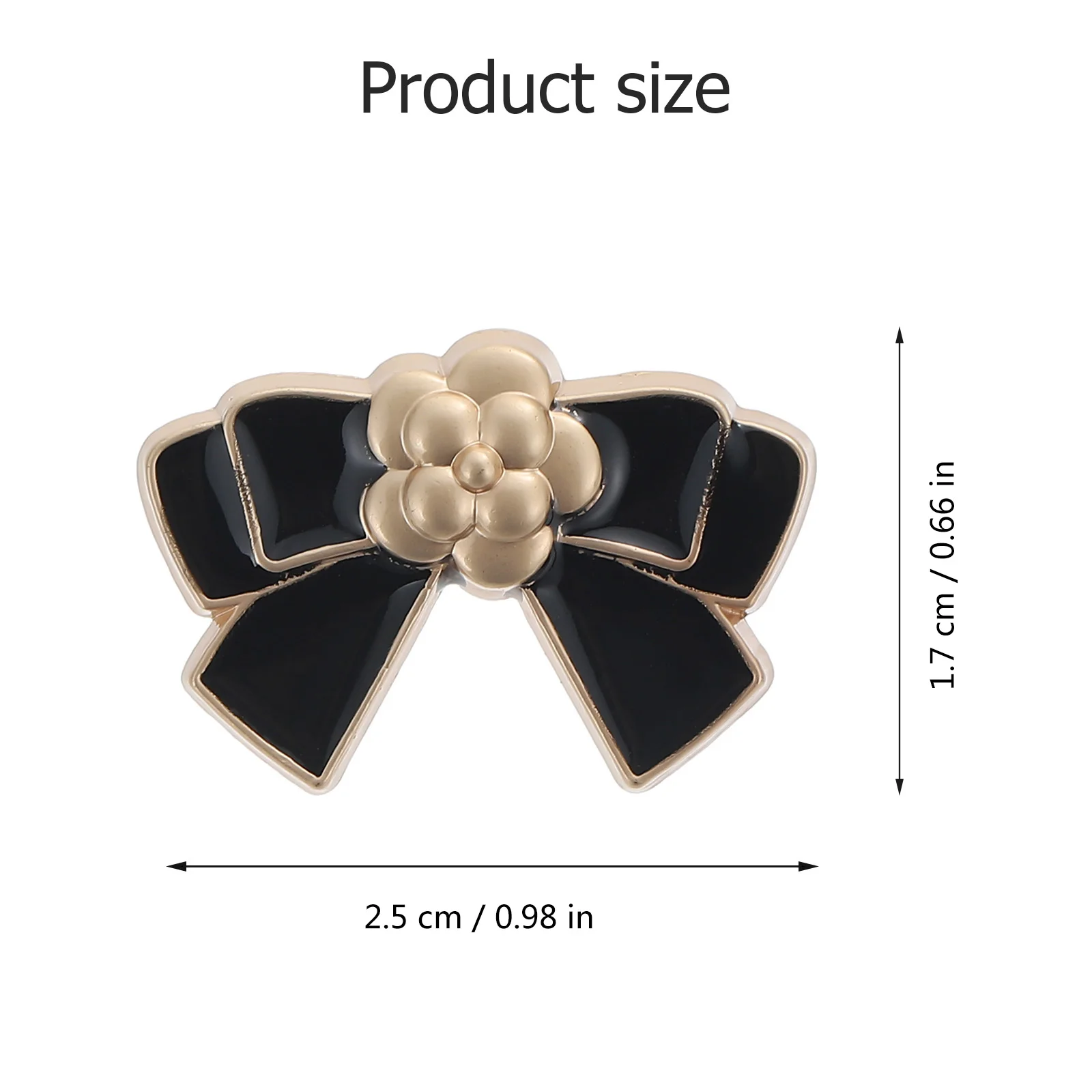 6-шт. Декоративные металлические пуговицы с бантом многофункциональный сменный