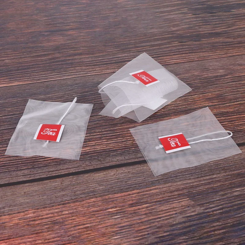 6000 шт. 5 5X7 см пирамида фильтр для чайных пакетиков нейлоновый чайный пакетик одна