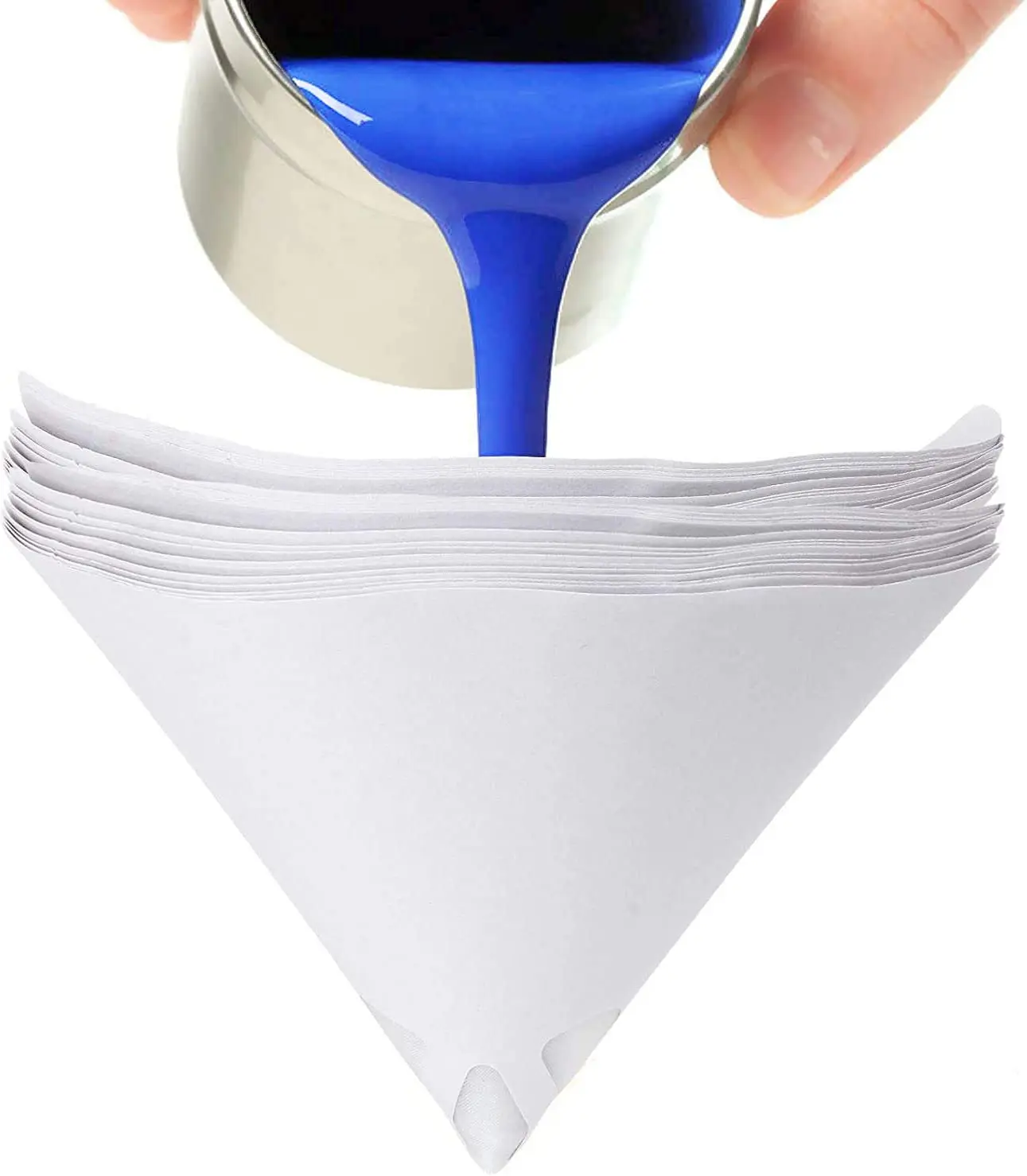 

125/190 Micron Paper Strainer, Paint Filter Cone, 100 120 Mesh Cone Paint Filter for Spray Guns, Arts Crafts, Hobby Painting