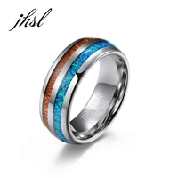 jhsl high quality tungsten man male men rings fashion jewelry anniversary christmas gift size 7 8 9 10 11 12