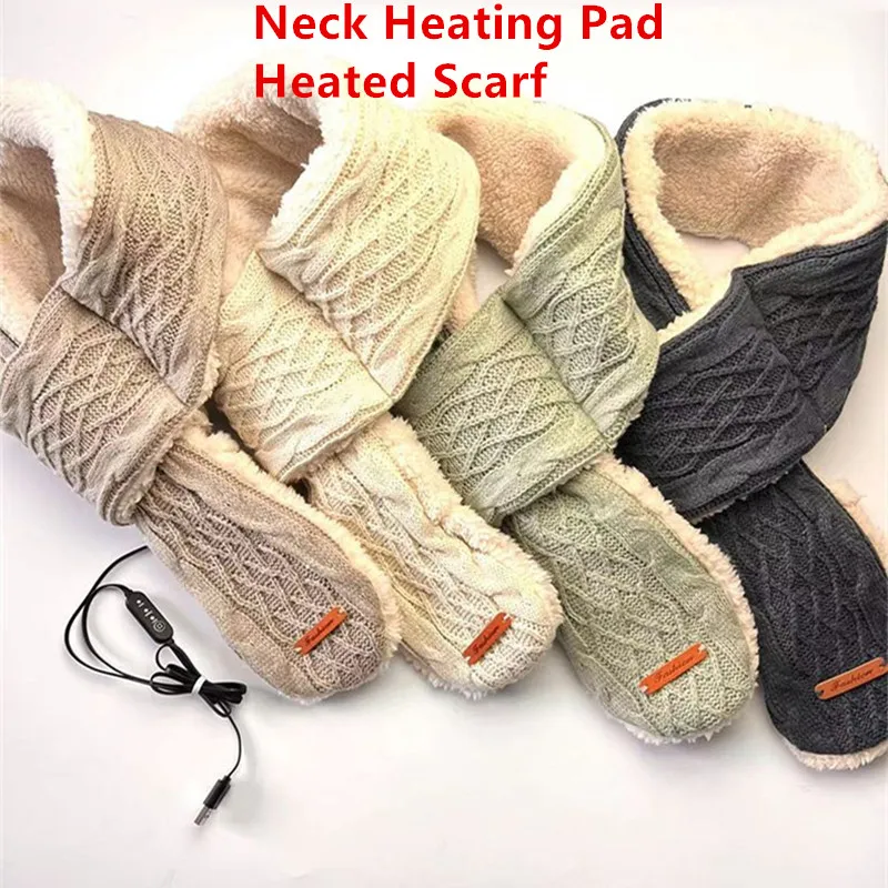 

New Arrival Neck Heating Pad Three Temperture Seting Scarf USB Power Using Heated Scarf for Women Women Winter Heating Scarf