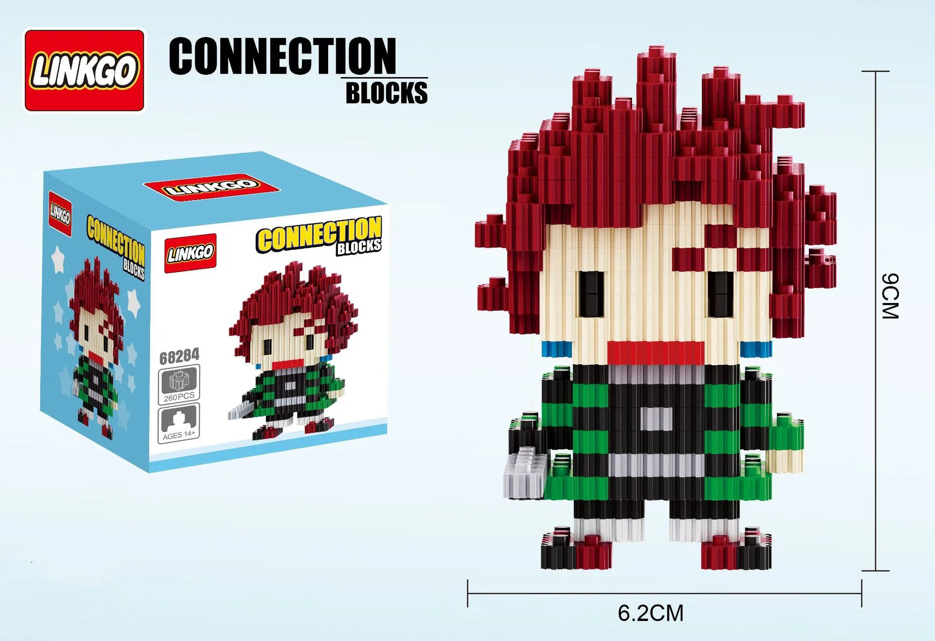 Demon Slayer Linkgo магические строительные блоки Камадо Танджиро Незуко Иносуке