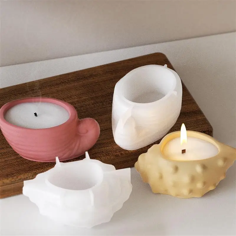 Чашка для свечи-раковины силиконовая форма подсвечник орнамент сделай сам бетон