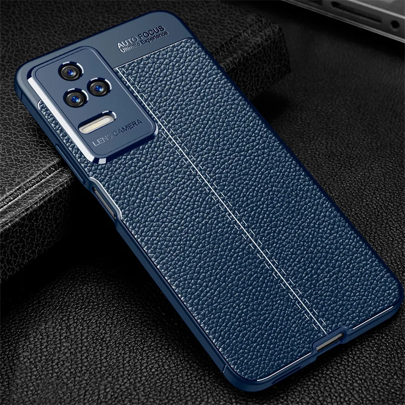 For Poco F4 Case For Xiaomi Poco F4 Cover Capas Shockproof Back Phone Bumper TPU Soft Leather For Fundas Poco F4 F 4 5G Cover