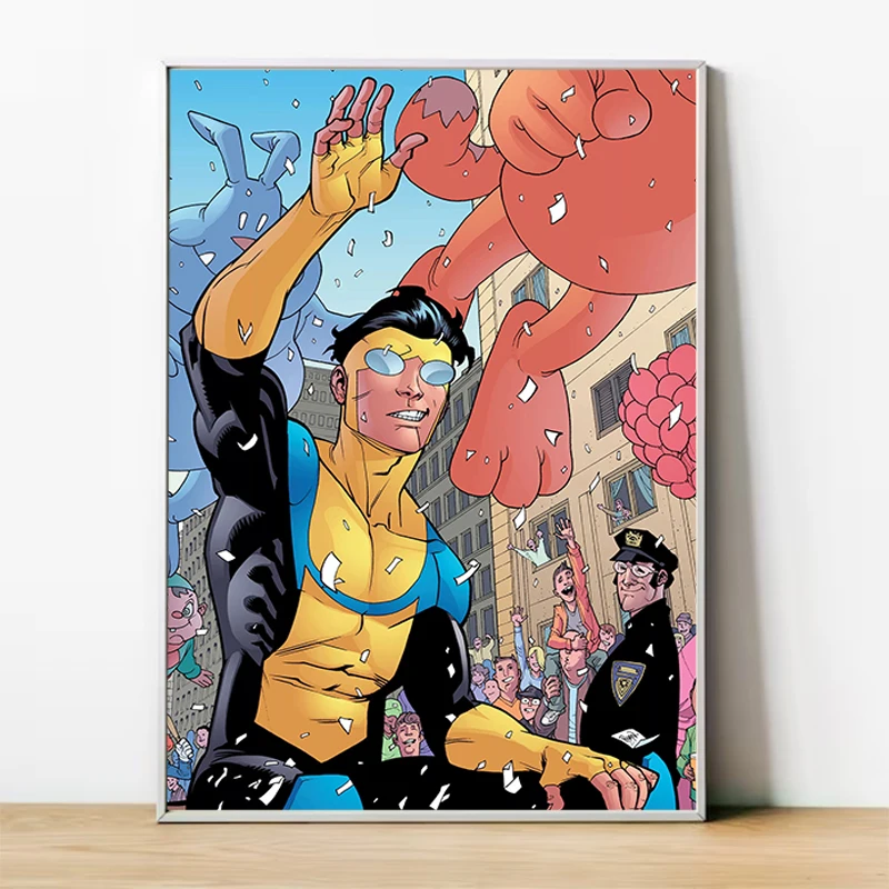 Классический аниме плакат на холсте