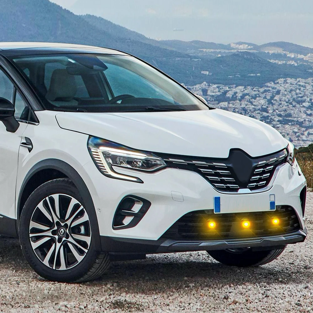 

Желтый радиатор DILIDILI для дневных ходовых огней, аксессуары для Renault Capture 2017-2022