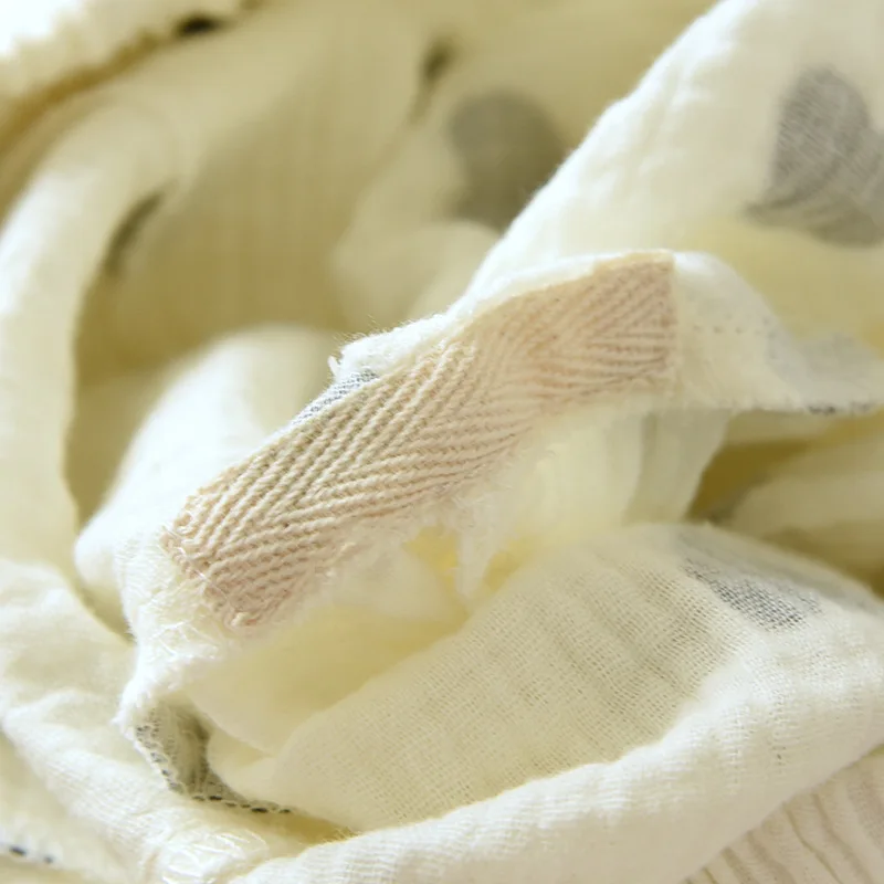 2023 Summer New Women's Capris 100% Cotton Crepe Printed Pajama Pants Thin Wide Leg Pants Loose Large Home Pants Pajama Pants