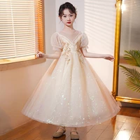 lace girls wedding dress flower princess dresses sparkle tulle costume pageant princess pageant evening birthday party dresses