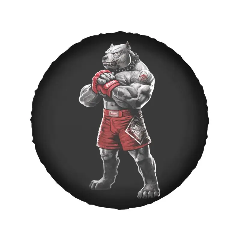 Запасное колесо для Jeep Mitsubishi Pajero 4x4 RV Animal Grappling чехол файтинг-боксера питбуля