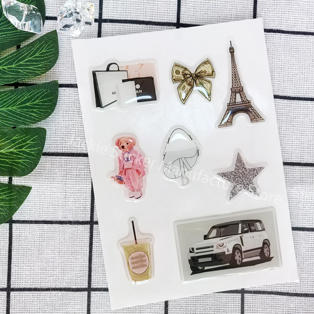 phone case dome epoxy sticker DlY custom 3D personalized resin ipad label popular decorative crystal gel logo jelly cute shapes (art.: 3920cb30da2a9) - 3920cb30da2a9