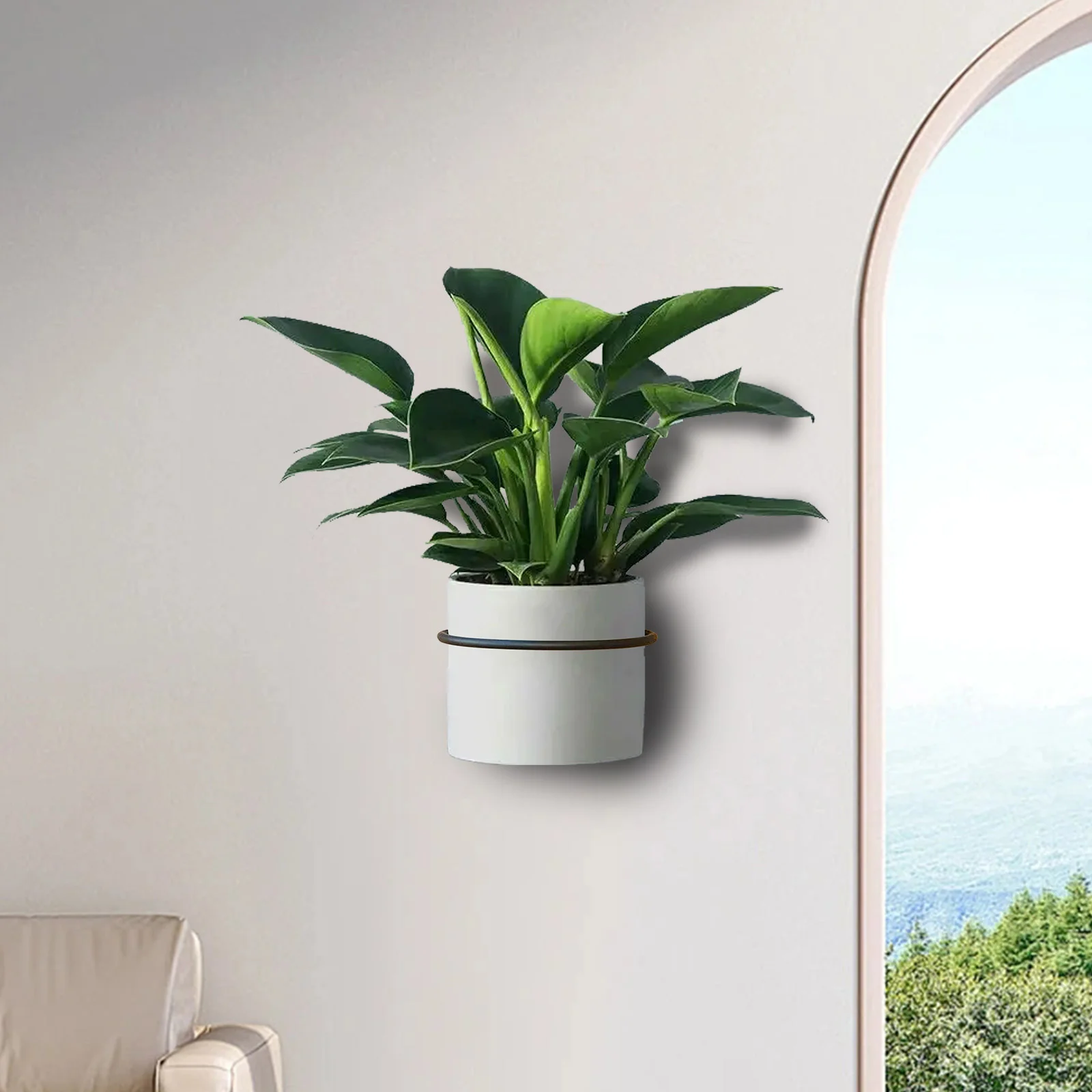 2 шт. подставка для цветочного горшка настенный держатель растений кольцевая