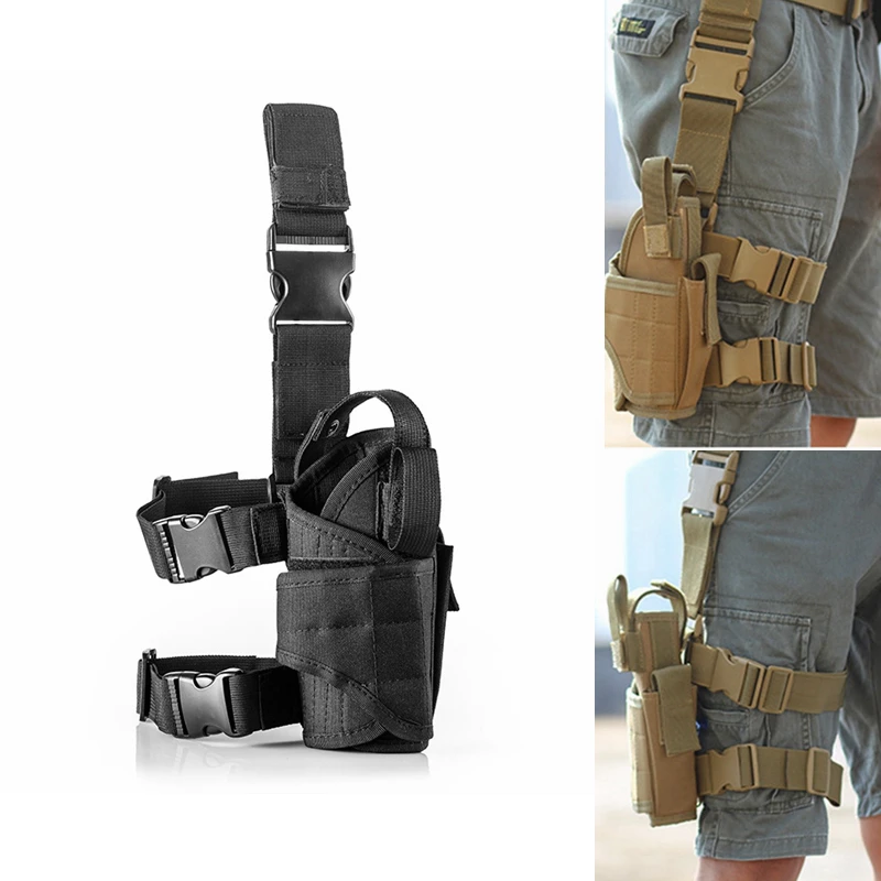 

Военная Тактическая кобура для пистолета, армейская кобура для ног, сумка для пейнтбола, страйкбола, охотничьего ружья, аксессуары, универсальные кобуры, Glock