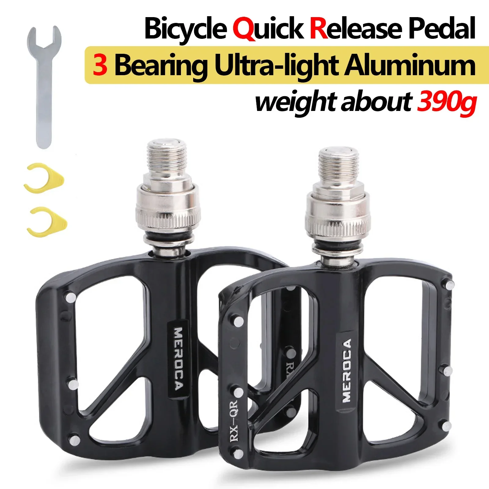 Быстроразъемные велосипедные педали MEROCA нескользящие из алюминиевого сплава 3
