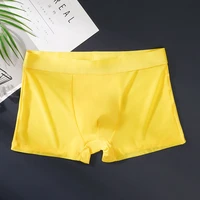 summer ice silk men underwear seamless boxer shorts thin sheer breathable comfortable panties underpants male boxers cueca homme