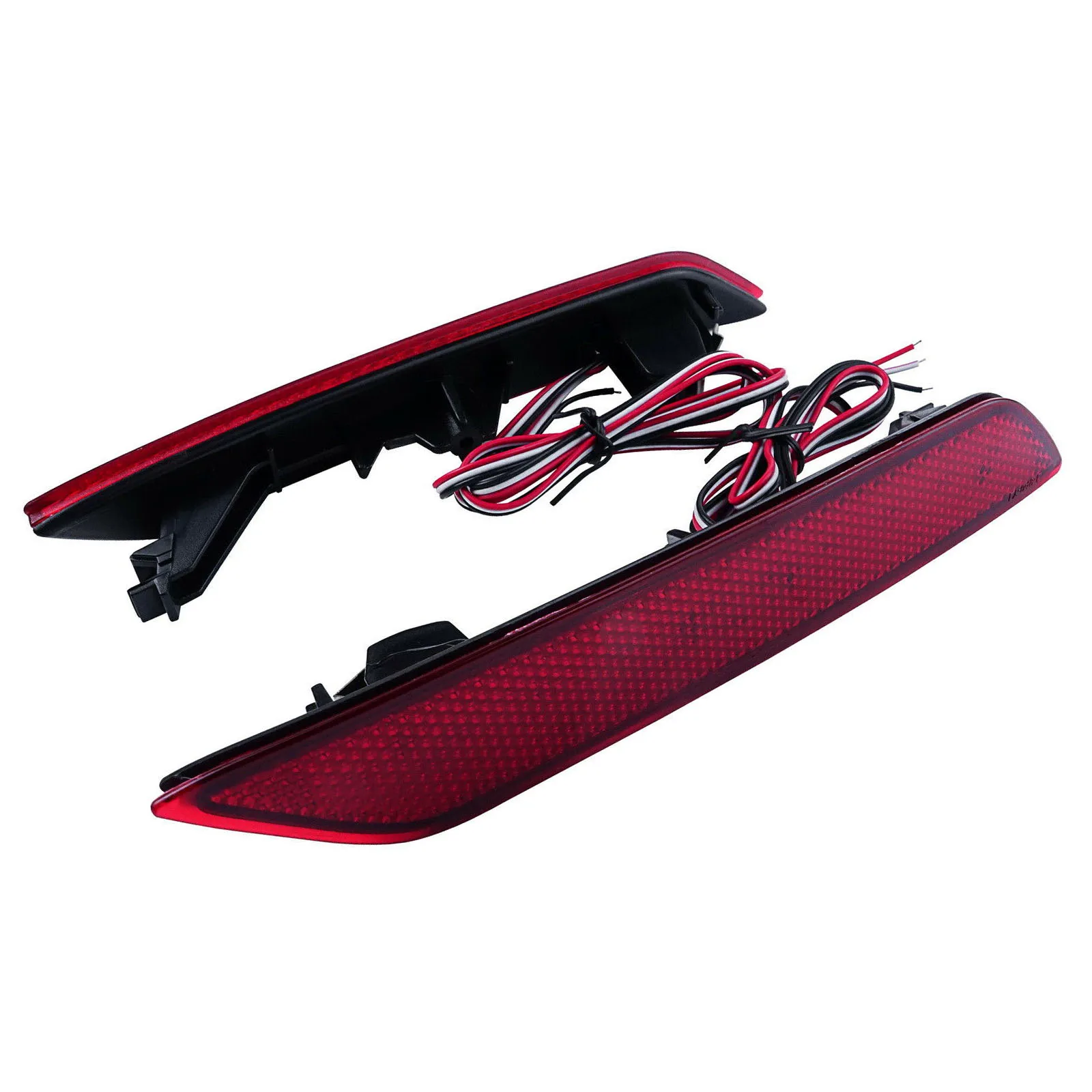 Автомобильный красный объектив 60-SMD светодиодный отражатель для бампера