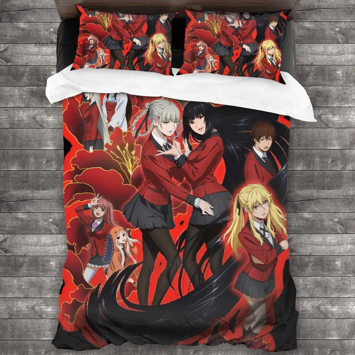 Фото Модный комплект постельного белья с 3D принтом в стиле аниме My Hero Academia Single Twin Full Queen King Size, комплект постельного белья для взрослых и детей, комплекты пододеяльников для спальни №3