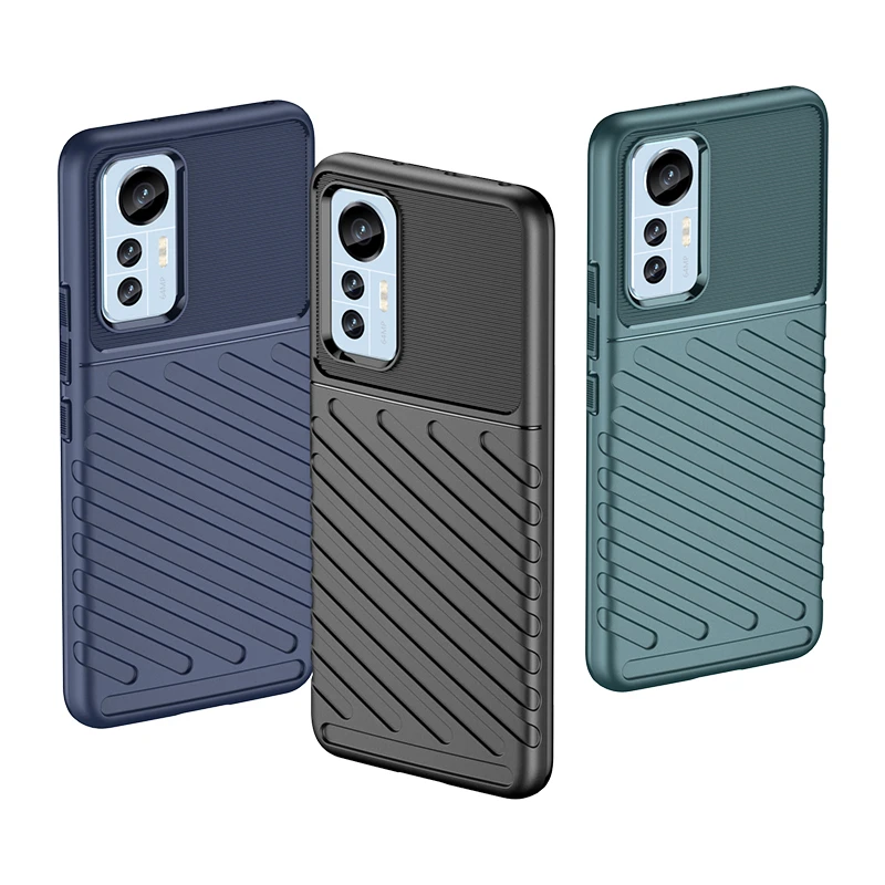 For Mi 12 Lite Case Cover Xiaomi Mi 12 Lite Capas Luxury Silicone Back Shockproof Bumper TPU Soft Cover For Mi 12 Lite Fundas