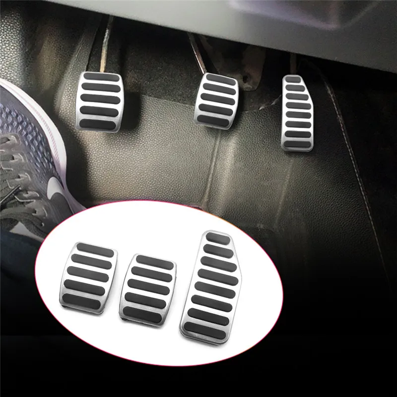 

3Pcs For Suzuki Swift Sport Ignis Alto Grand Vitara 2005-2017 Jimmy 2012-2017 Stainless Steel Car Pedal Cover Pedals MT
