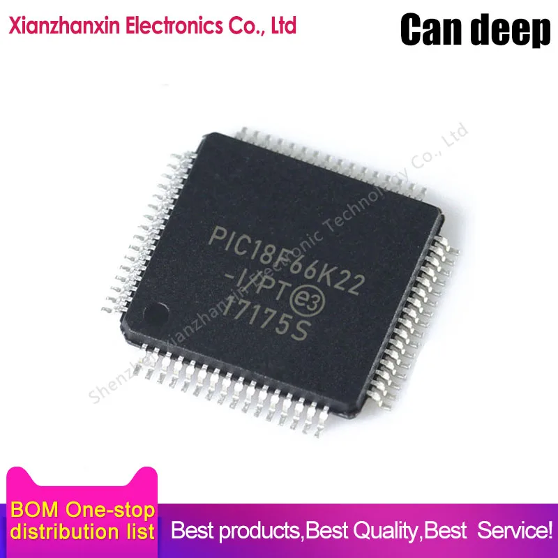 

1~5PCS/LOT PIC18F66K22-I/PT PIC18F66K22 TQFP64 New original micro controller