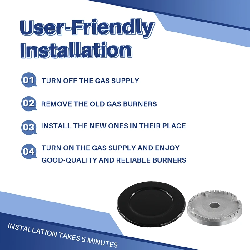 4 шт. замена портативной горелки для газовой плиты-детали головки поверхностной