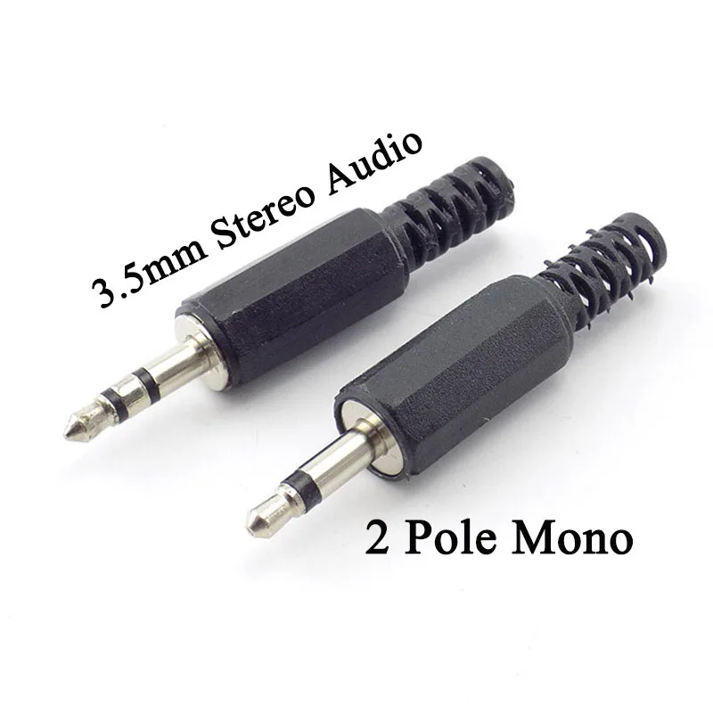 10 шт. 3 5 мм разъем RCA 2-полюсный моно стерео аудио видео двойной кабеля для
