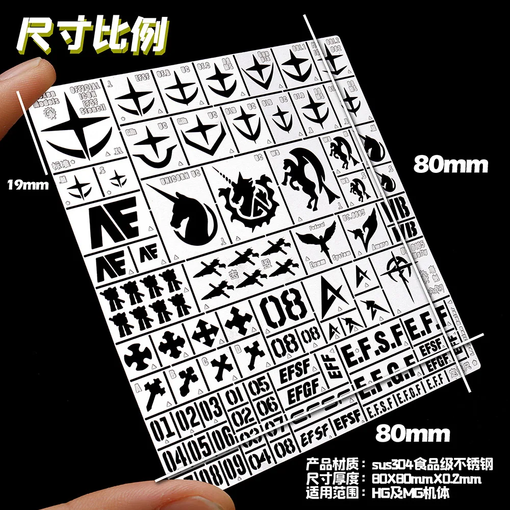 

Metal Spray Plate Spray Coated Board Covering Of Achievement Number Identification DIY Modeling 1/100 1/144