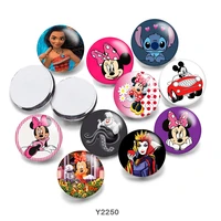 disney mickey mouse lilo stitch round photo glass cabochon 12mm20mm25mm demo flat back making findings g2250